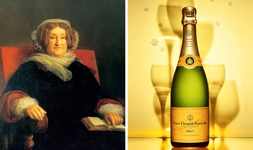 高級シャンパン ヴーヴ クリコ(ヴーヴ・クリコ) マダム・クリコとボトル