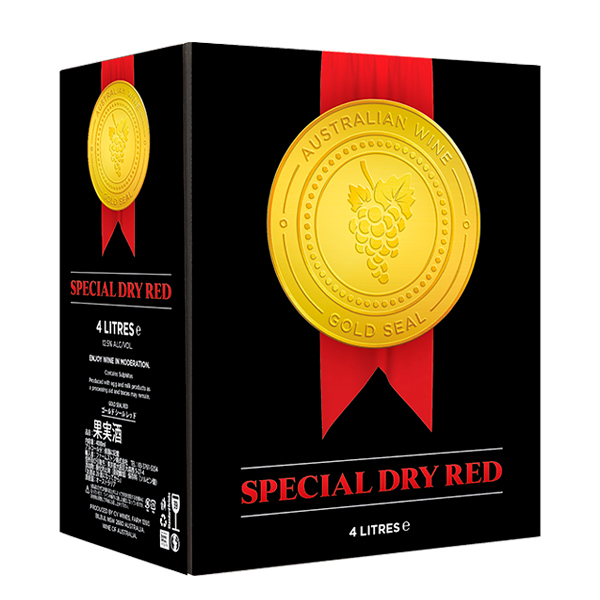 デ ボルトリ ゴールドシール スペシャル ドライ レッド BIB（バッグインボックス）4000ml 赤ワイン 箱ワイン シラーズ