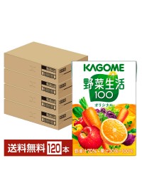 カゴメ 野菜生活 100 オリジナル 100ml 紙パック 30本×4ケース（120本）