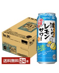数量限定 サッポロ 濃いめのレモンサワー 岩塩の夏 500ml 缶 24本 1ケース  チューハイ レモンサワー サッポロビール