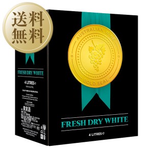 デ ボルトリ ゴールドシール フレッシュ ドライ ホワイト BIB（バッグインボックス） 4000ml 3本 1ケース白ワイン 箱ワイン セミヨン オーストラリア