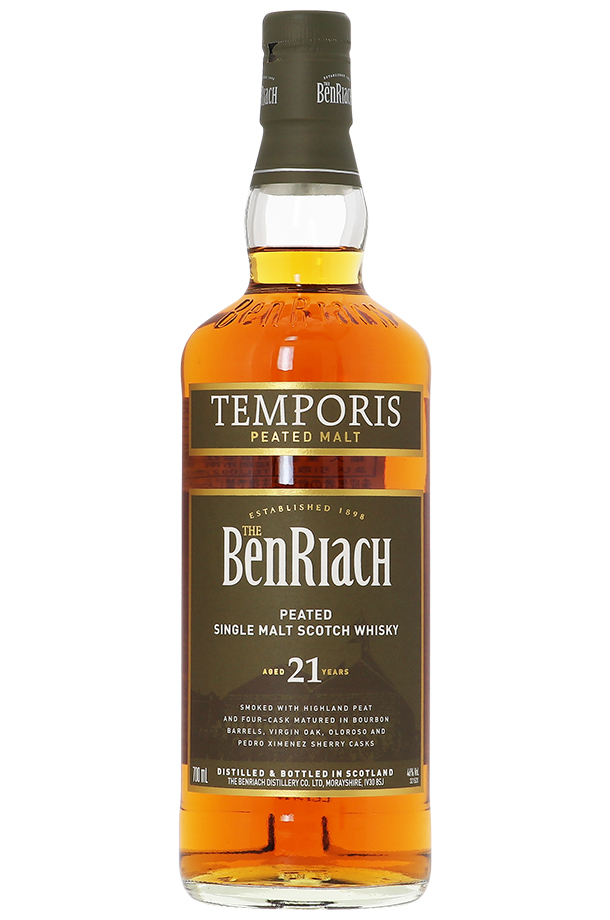 ベンリアック 21年 テンポリス ピーテッド シングルモルト スコッチウイスキー 46度 並行 箱付 700ml