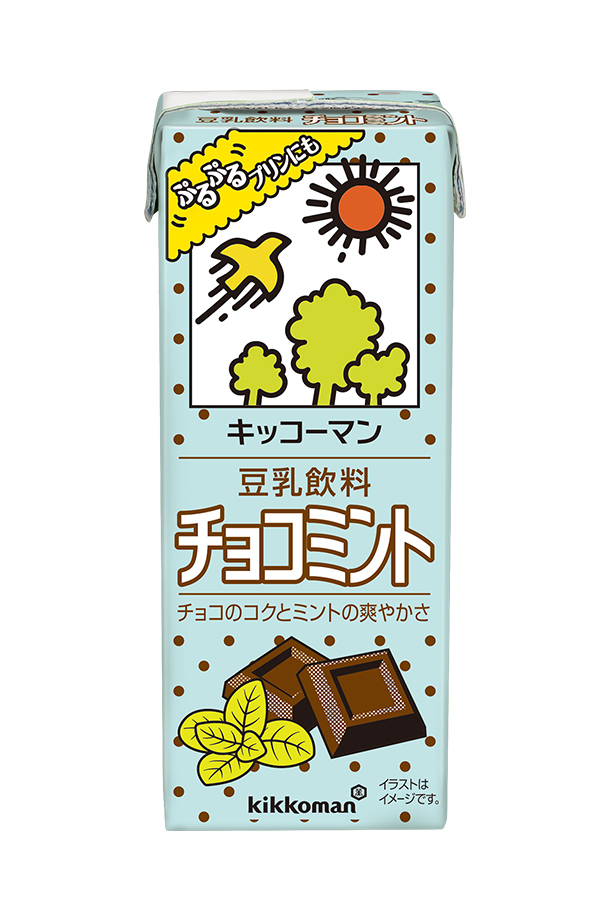 期間限定 キッコーマン 豆乳飲料 チョコミント 200ml 紙パック 18本×4ケース（72本）