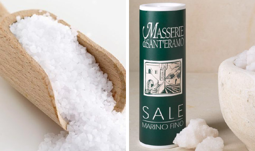 サンテラモ 結晶化した塩とサンテラモ アドリア海塩