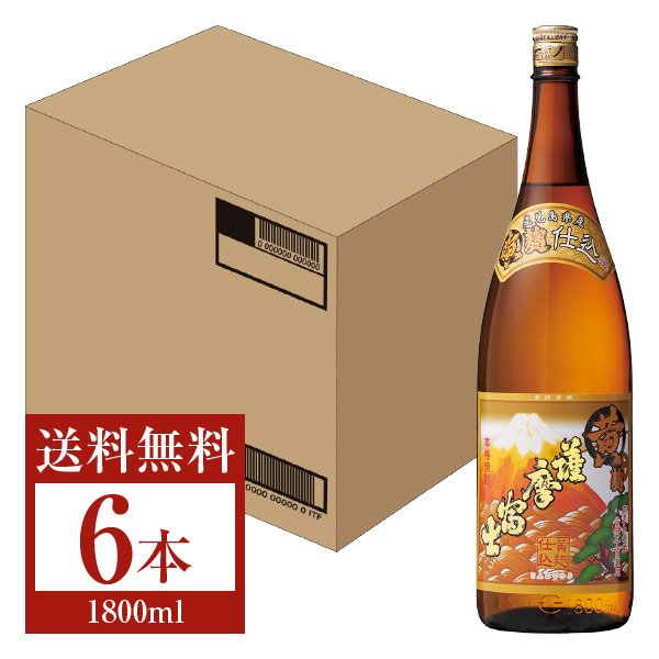 濱田酒造 本格芋焼酎 黄 薩摩富士 25度 瓶 1800ml（1.8L） 6本 1ケース 芋焼酎 鹿児島