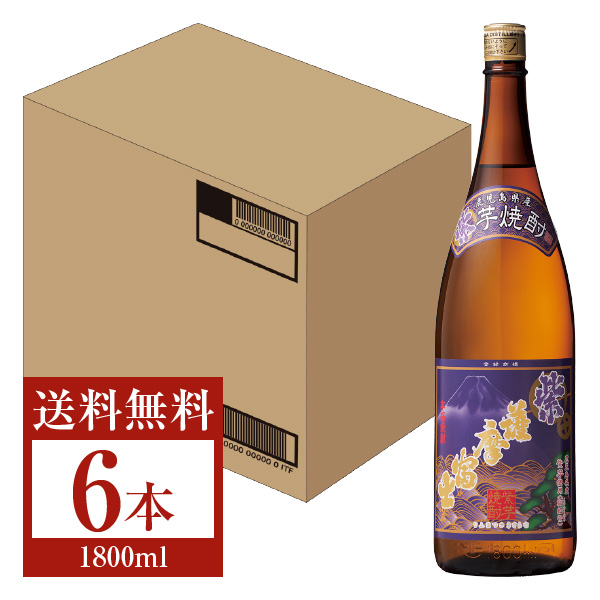 濱田酒造 本格芋焼酎 紫 薩摩富士 25度 瓶 1800ml（1.8L） 6本 1ケース 芋焼酎 鹿児島