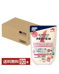 味の素 アミノバイタル アミノプロテイン for woman ストロベリー味 3.8g×10本入 パウチ 5袋（50本）