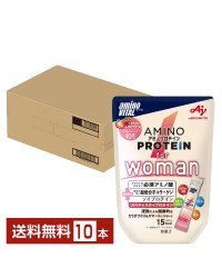 味の素 アミノバイタル アミノプロテイン for woman ストロベリー味 3.8g×10本入 パウチ 1袋（10本）