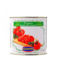 モンテベッロ（スピガドーロ） オーガニック（有機栽培） ダイストマト（角切り） 1ケース 2550g×6