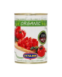 イタリアット（旧モンテベッロ） オーガニック（有機栽培） ダイストマト（角切り） 1ケース 400g×24