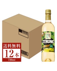 サントリー 酸化防止剤無添加のおいしいワイン。 ストロング 濃い白 720mlペット 12本 1ケース