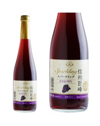 アルプス ワイン 信州巨峰スパークリング 信州産100％ 500ml 日本ワイン