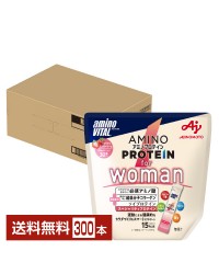 味の素 アミノバイタル アミノプロテイン for woman ストロベリー味 3.8g×30本入 パウチ 10袋 1ケース（300本）