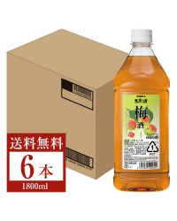 アサヒ ニッカ 果実の酒 梅酒 15度 ペットボトル 1800ml（1.8L） 6本 1ケース asahi nikka 国産
