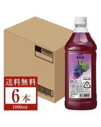 アサヒ ニッカ 果実の酒 巨峰酒 15度 ペットボトル 1800ml（1.8L） 6本 1ケース asahi nikka 国産