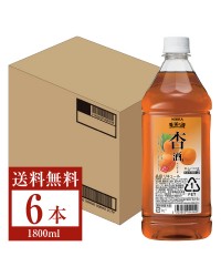 アサヒ ニッカ 果実の酒 杏酒 15度 ペットボトル 1800ml（1.8L） 6本 1ケース asahi nikka 国産