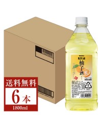 アサヒ ニッカ 果実の酒 柚子酒 15度 ペットボトル 1800ml（1.8L） 6本 1ケース asahi nikka 国産