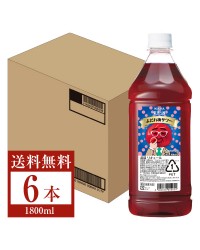 アサヒ ニッカ 果実の酒 よだれ梅サワー 18度 ペットボトル 1800ml（1.8L） 6本 1ケース asahi nikka 国産