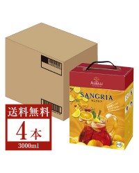 アサヒ ヴィニャ アルバリ サングリア バックインボックス 3000ml（3L） 4本 1ケース 赤ワイン BIB 箱ワイン スペイン