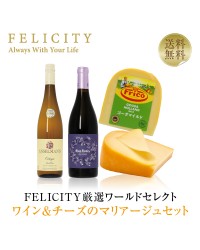FELICITY厳選ワールドセレクト ワイン＆チーズセット 750ml×2 飲み比べ チーズ ワイン セット wine wain