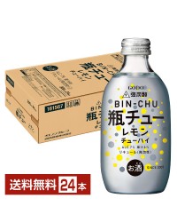 合同酒精 瓶チュー レモン 300ml 瓶 24本 1ケース チューハイ レモンサワー 強炭酸
