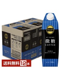 伊藤園 タリーズコーヒー マイホーム 微糖コーヒー 1L 1000ml 紙パック 屋根型キャップ付容器 6本×2ケース（12本） TULLY'S COFFEE MY HOME COFFEE