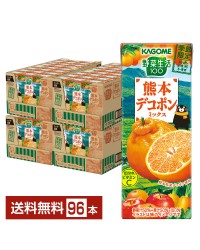 季節限定 カゴメ 野菜生活100 熊本デコポンミックス 195ml 紙パック 24本×4ケース（96本） 野菜ジュース