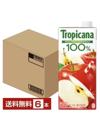 キリン トロピカーナ 100％ アップル 1L （1000ml） 紙(LLスリム) 6本 1ケース