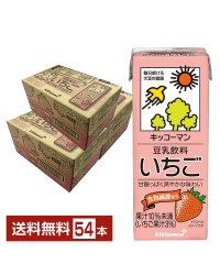 キッコーマン 豆乳飲料 いちご 200ml 紙パック 18本×3ケース（54本）【送料無料（一部地域除く）】