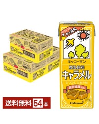 キッコーマン 豆乳飲料 キャラメル 200ml 紙パック 18本×3ケース（54本） 【送料無料（一部地域除く）】