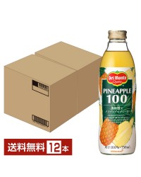 デルモンテ パイナップルジュース 100% 濃縮還元 750ml 瓶 6本×2ケース（12本）