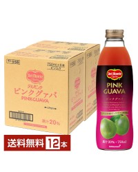 デルモンテ ピンクグァバ20% 750ml 瓶 6本×2ケース（12本）