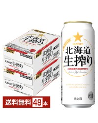 サッポロ 北海道 生搾り 500ml 缶 24本×2ケース（48本）