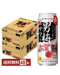 サッポロ 男梅サワー 500ml 缶 24本×2ケース（48本）