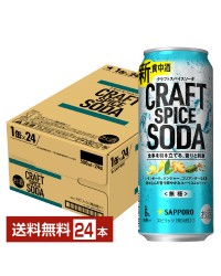 サッポロ クラフトスパイスソーダ 500ml 缶 24本 1ケース チューハイ サッポロビール 無糖