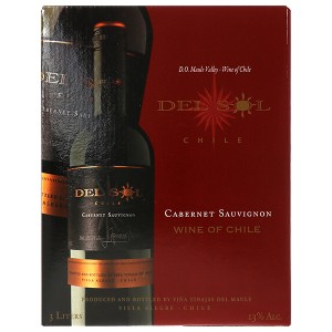 デル ソル カベルネソーヴィニヨン（赤） BIB（バックインボックス） 3000ml 4本 1ケース BOXワイン ボックスワイン 赤ワイン 箱ワイン