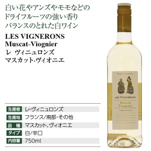 レ ヴィニュロンズ  マスカット ヴィオニエ 2022 750ml  白ワイン フランス | 酒類の総合専門店 フェリシティー お酒の通販サイト