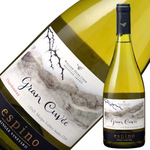 ビーニャ ウィリアム フェーヴル エスピノ グラン キュヴェ シャルドネ 2020 750ml 白ワイン チリ