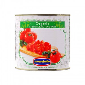モンテベッロ（スピガドーロ） オーガニック（有機栽培） ダイストマト（角切り） 2550g