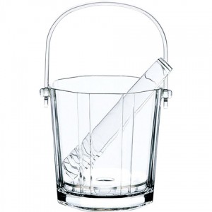 東洋佐々木ガラス ラビン アイスペール トング付き 12個セット 品番：J-55176 日本製 ガラス製 ケース販売