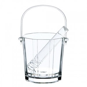 東洋佐々木ガラス ラビン アイスペール トング付き 品番：J-55176 日本製 ガラス製
