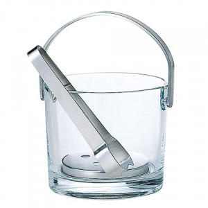 東洋佐々木ガラス アイスペール トング付き 16個セット 品番：P-12601-JAN 日本製 ガラス製 ケース販売