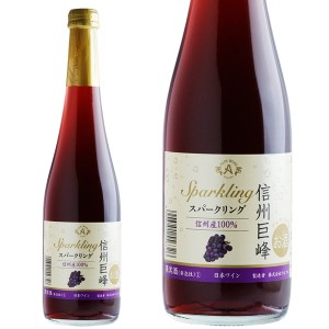 アルプス ワイン 信州巨峰スパークリング 信州産100％ 500ml 日本ワイン