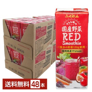 ふくれん 国産野菜 レッドスムージー 200ml 紙パック 24本×2ケース（48本） 野菜ジュース