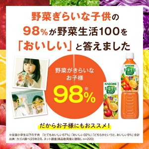 野菜ジュース｜カゴメ 野菜生活 100 オリジナル 200ml 紙パック 24本×3ケース（72本）