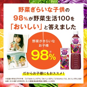 野菜ジュース｜カゴメ 野菜生活 100 ベリーサラダ 200ml 紙パック 24本 1ケース