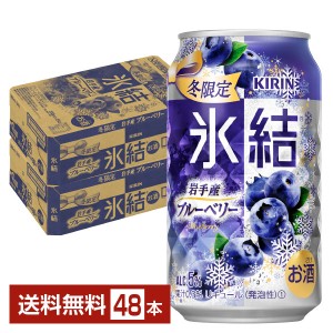 期間限定 キリン 氷結 岩手産ブルーベリー 350ml 缶 24本×2ケース（48本）