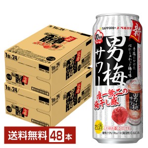 サッポロ 男梅サワー 500ml 缶 24本×2ケース（48本）