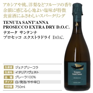 テヌータ サンタンナ  プロセッコ エクストラ ドライ DOC 750ml | 酒類の総合専門店 フェリシティー お酒の通販サイト
