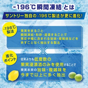 チューハイ｜サントリー －196℃ 瞬間凍結 ウメ 350ml 缶 24本×2ケース（48本）